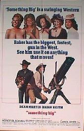 SOMETHING BIG original issue folded 1-sheet movie poster