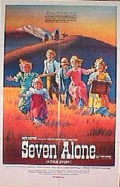 SEVEN ALONE original issue folded 1-sheet movie poster