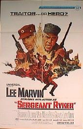 SERGEANT RYKER original issue folded 1-sheet movie poster