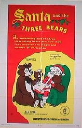 SANTA AND THE 3 BEARS original issue folded 1-sheet movie poster