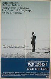 SAVE THE TIGER original issue folded 1-sheet movie poster