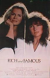 RICH AND FAMOUS original issue folded 1-sheet movie poster