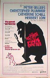 RETURN OF THE PINK PANTHER original issue folded style A 1-sheet movie poster