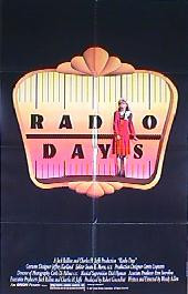 RADIO DAYS original issue folded 1-sheet movie poster