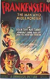 FRANKENSTEIN rolled International Reprint 1-sheet movie poster