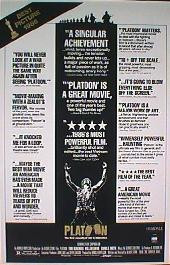 PLATOON-Reviews original issue folded 1-sheet movie poster