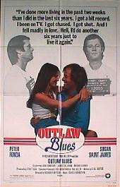 OUTLAW BLUES original issue folded 1-sheet movie poster