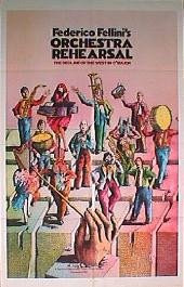 ORCHESTRA REHEARSAL. original issue folded 1-sheet movie poster