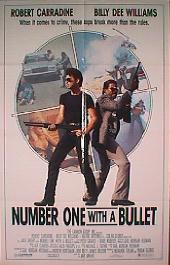 NUMBER ONE WITH A BULLET original issue folded 1-sheet movie poster