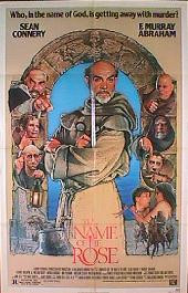 NAME OF THE ROSE original issue folded 1-sheet movie poster