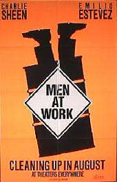 MEN AT WORK original issue folded advance 1-sheet movie poster