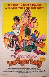 LAS VEGAS LADY orignal issue folded 1-sheet movie poster