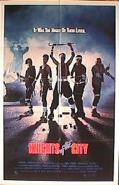 KNIGHTS OF THE CITY original issue folded 1-sheet movie poster