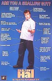 SHALLOW HAL original issue rolled Advance 1-sheet movie poster