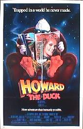 HOWARD THE DUCK original issue folded regular 1-sheet movie poster