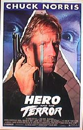 HERO & THE TERROR original issue folded 1-sheet movie poster