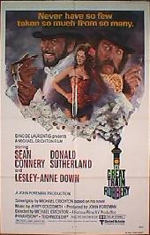 GREAT TRAIN ROBBERY original issue folded 1-sheet movie poster