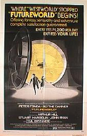 FUTUREWORLD original issue folded 1-sheet style B movie poster