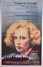 FRANCES original issue folded 1-sheet movie poster