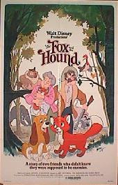 FOX AND THE HOUND,THE original issue folded 1-sheet movie poster