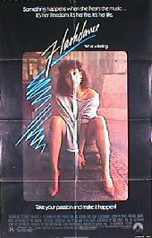 FLASHDANCE original issue folded 1-sheet movie poster