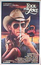 FOOL FOR LOVE original issue 1-sheet folded movie poster