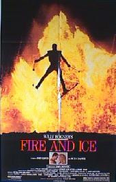 FIRE & ICE original issue folded 1-sheet movie poster