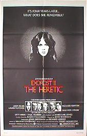 EXORCIST II original issue folded 1-sheet movie poster