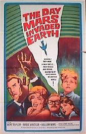 DAY MARS INVADED EARTH original issue folded 1-sheet movie poster