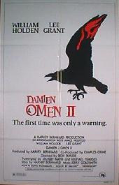 DAMIEN OMEN II original issue folded style A 1-sheet movie poster