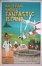 DAFFY DUCK'S MOVIE:FANTASTIC ISLAND original issue folded 1-sheet movie poster