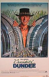 CROCODILE DUNDEE original issue folded 1-sheet movie poster