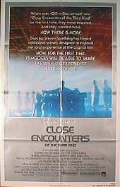 CLOSE ENCOUNTERS OF THE THIRD KIND-Special Edition original  reissue folded 1-sheet movie poster