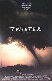 TWISTER original issue rolled double sided Advance 1-sheet movie poster