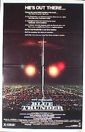 BLUE THUNDER original issue folded 1-sheet movie poster