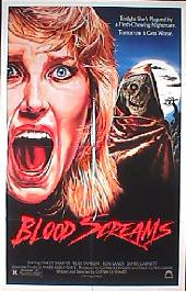 BLOOD SCREAMS original issue folded 1-sheet movie poster