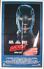 BLACKOUT original issue folded 1-sheet movie poster