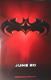 BATMAN AND ROBIN original issue rolled double sided Advance A 1-sheet movie poster