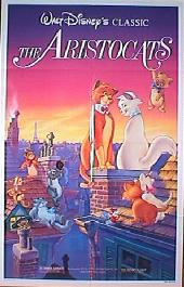 ARISTOCATS, THE original re-issue folded 1-sheet movie poster