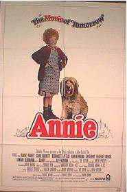 ANNIE original issue folded 1-sheet movie poster