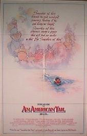 AN AMERICAN TAIL original issue style B folded 1-sheet movie poster