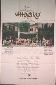 A WEDDING original issue folded 1sheet movie poster