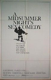A MIDSUMMER NIGHT'S SEX COMEDY original issue folded 1-sheet movie poster