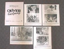 OLIVER & COMPANY original issue movie presskit