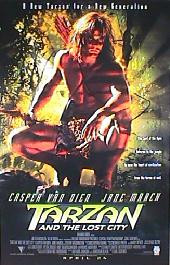TARZAN AND THE LOST CITY original issue rolled double sided 1-sheet movie poster