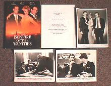 BONFIRES OF THE VANITIES original issue movie presskit