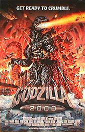 GODZILLA 2000 original issue rolled 1-sheet movie poster