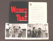 WITHOUT A TRACE original issue movie presskit