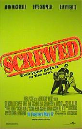 SCREWED 2000 original issue rolled double sided 1-sheet movie poster