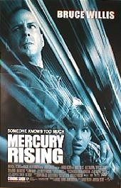 MERCURY RISING 1998 original issue rolled double sided 1-sheet movie poster